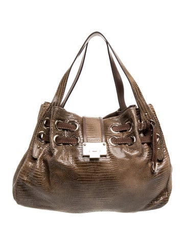 Jimmy Choo Snakeskin Shoulder Bag