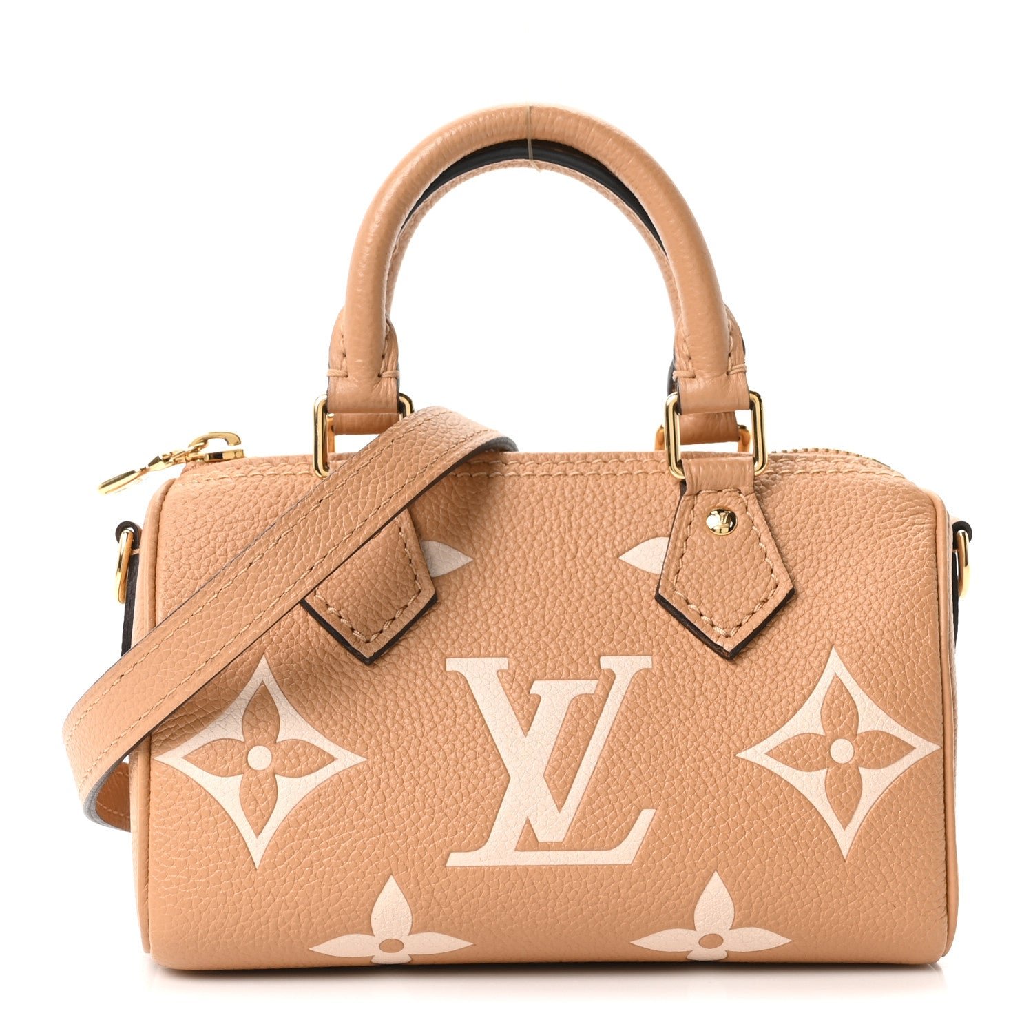 Louis Vuitton Empreinte Monogram Giant Nano Speedy Arizona Creme
