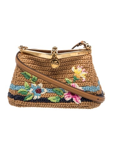 Etro Raffia Shoulder Bag