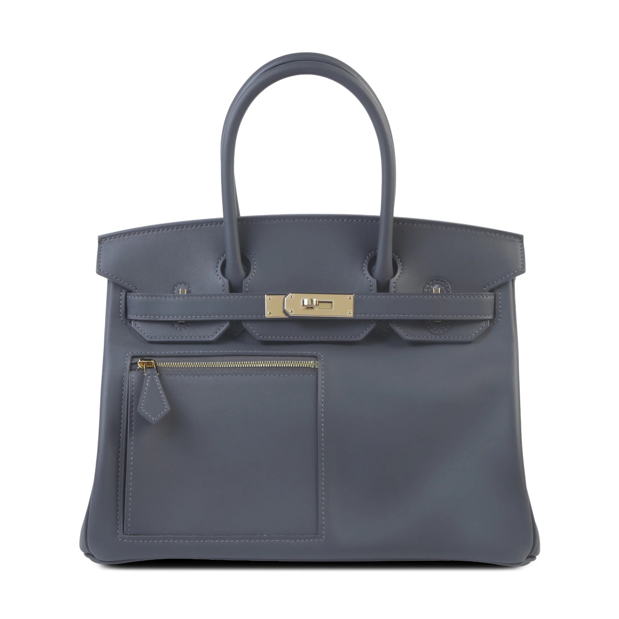Brand New ( Rank N ) HERMÈS Birkin 30 Colormatic Ardoise (85) Swift Permabrass hardware K (2025)