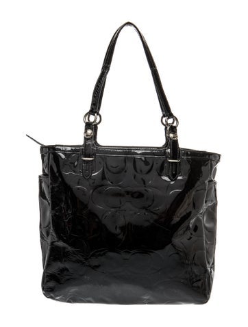 Patent Leather Top Handle Bag