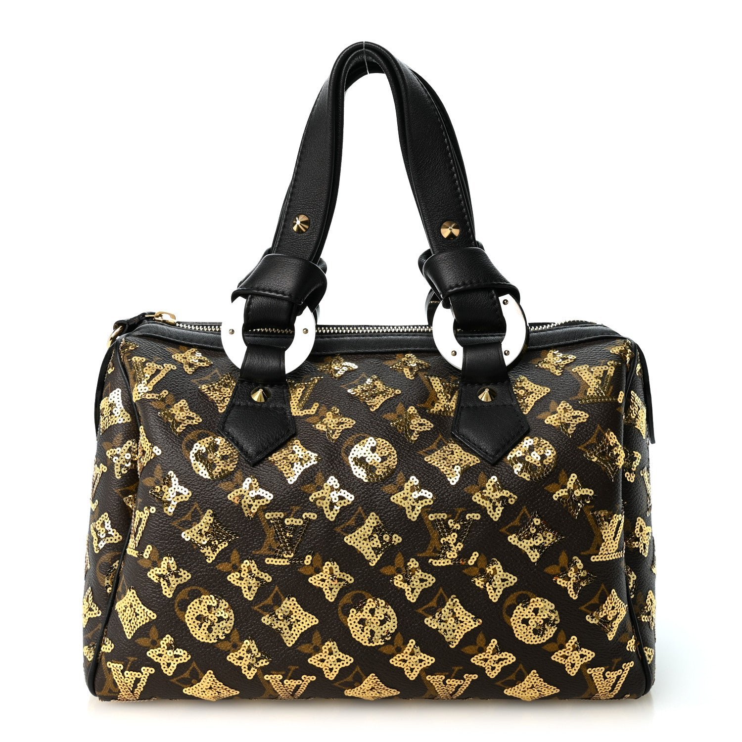 Louis Vuitton Monogram Sequins Eclipse Speedy 28 Gold
