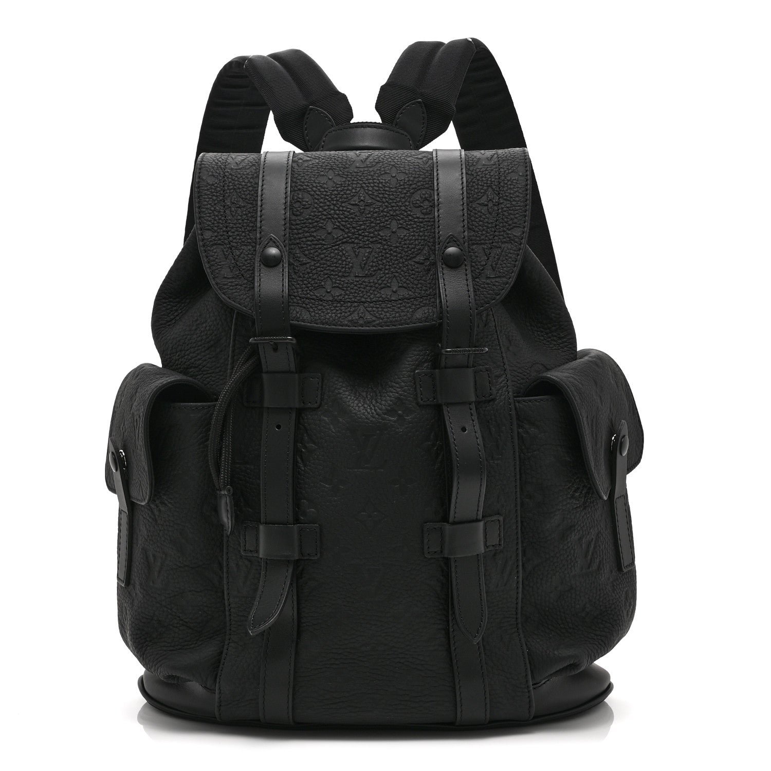 Louis Vuitton Taurillon Monogram Christopher PM Backpack Black