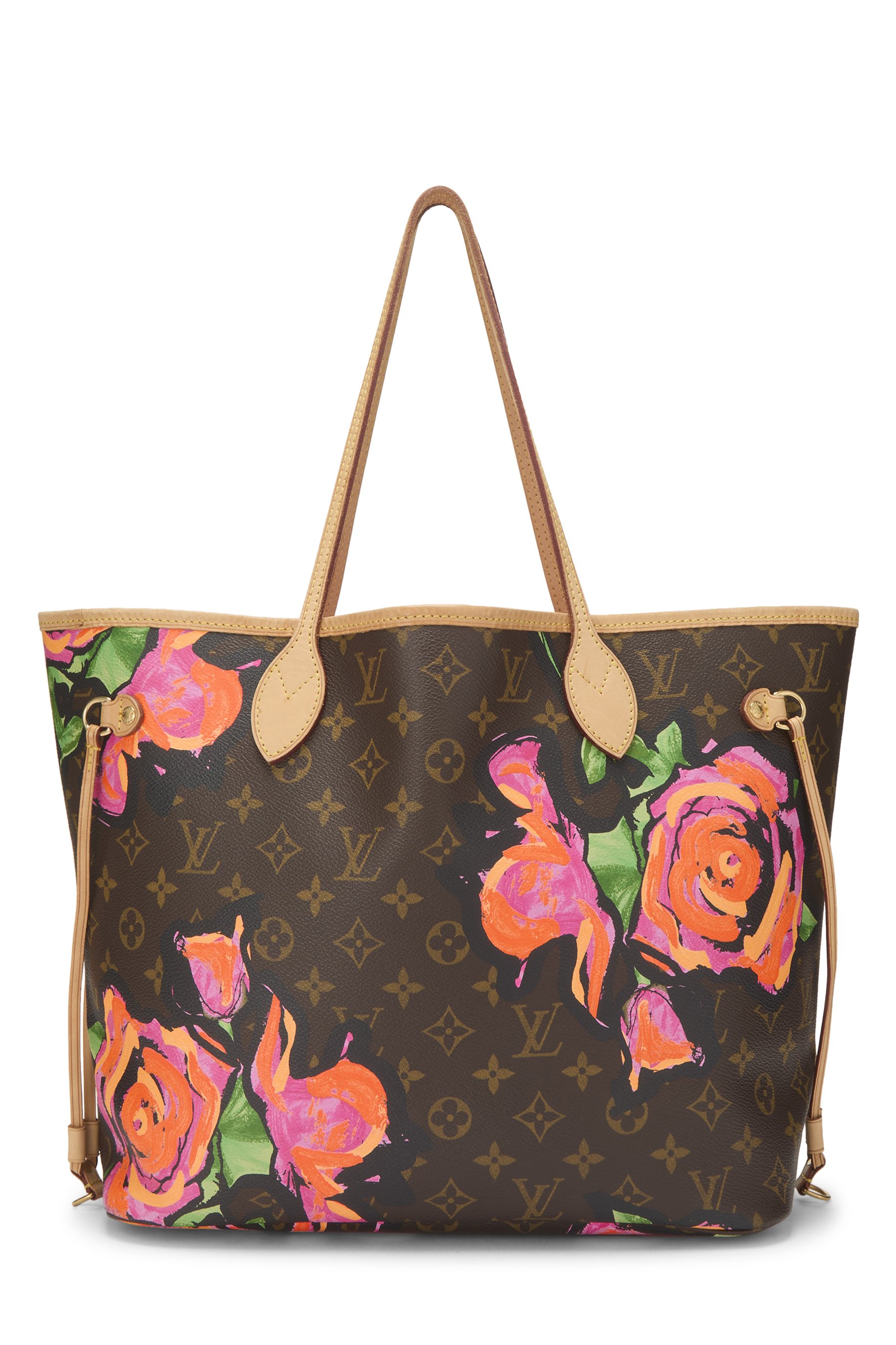 Stephen Sprouse x Louis Vuitton Monogram Canvas Roses Neverfull MM