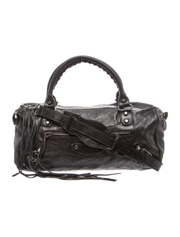 Balenciaga Leather Motocross Twiggy