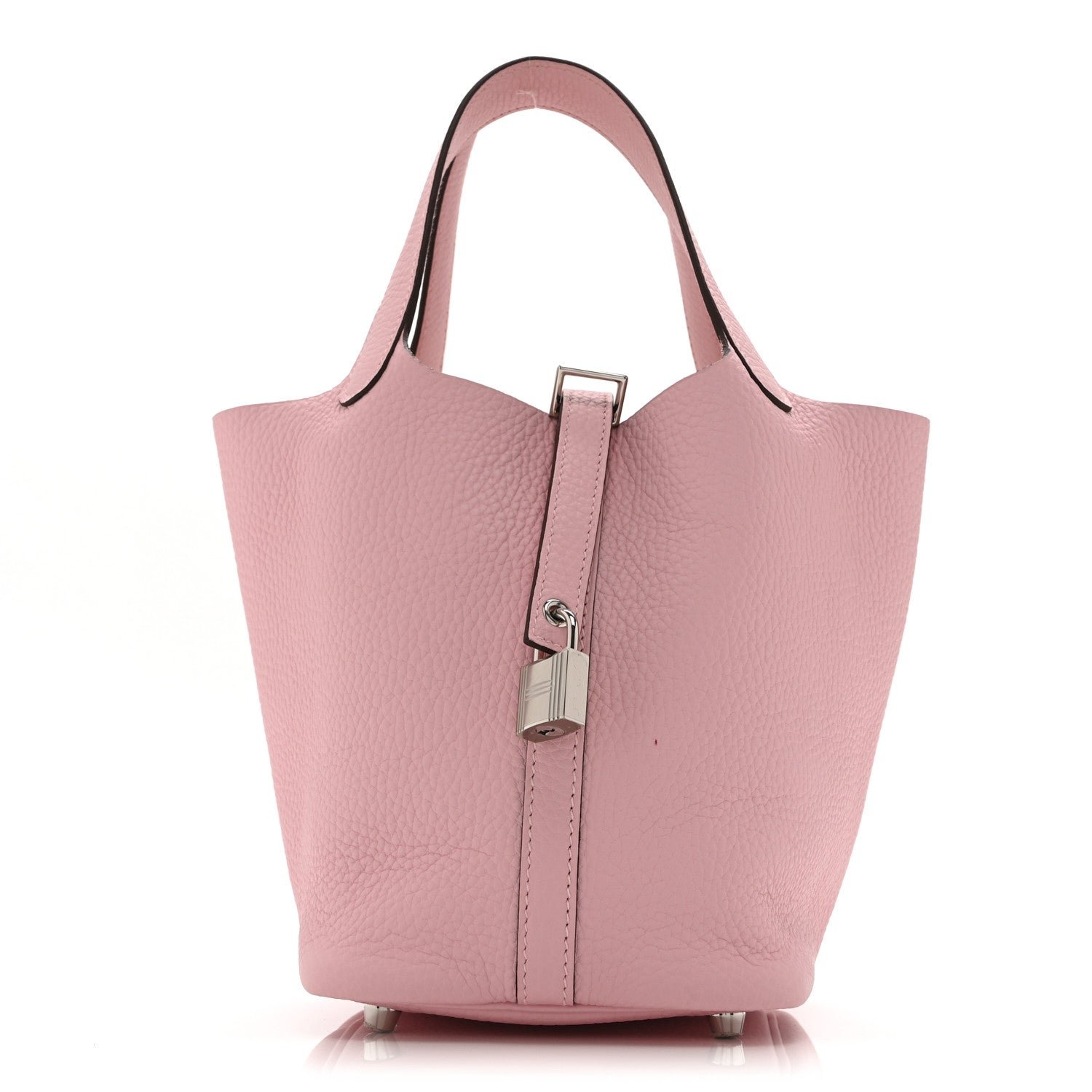 Hermes Taurillon Clemence Picotin Lock 18 PM Rose Sakura