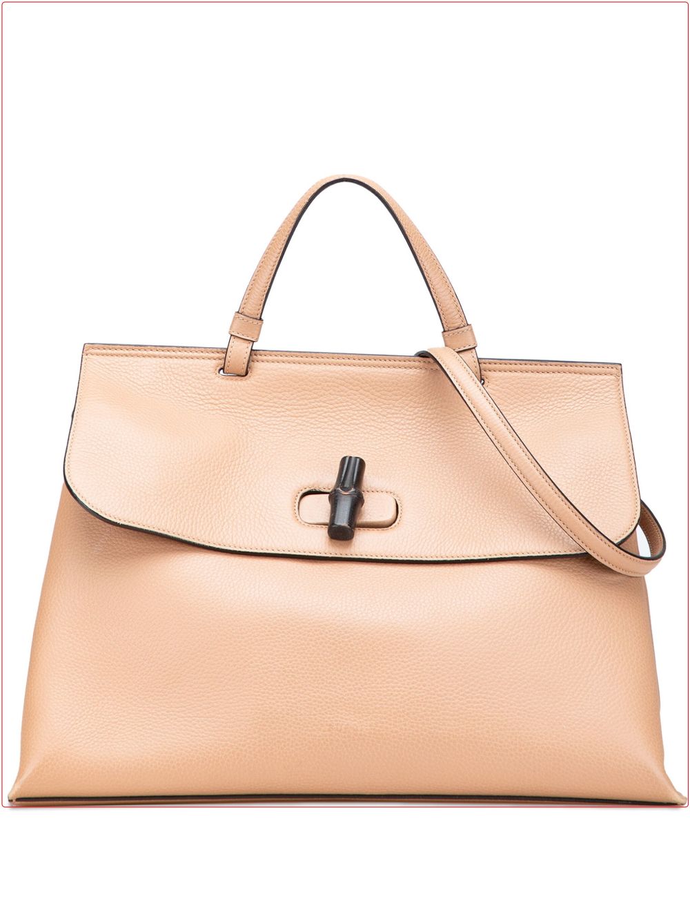 2000-2015 Large Leather Bamboo Daily satchel