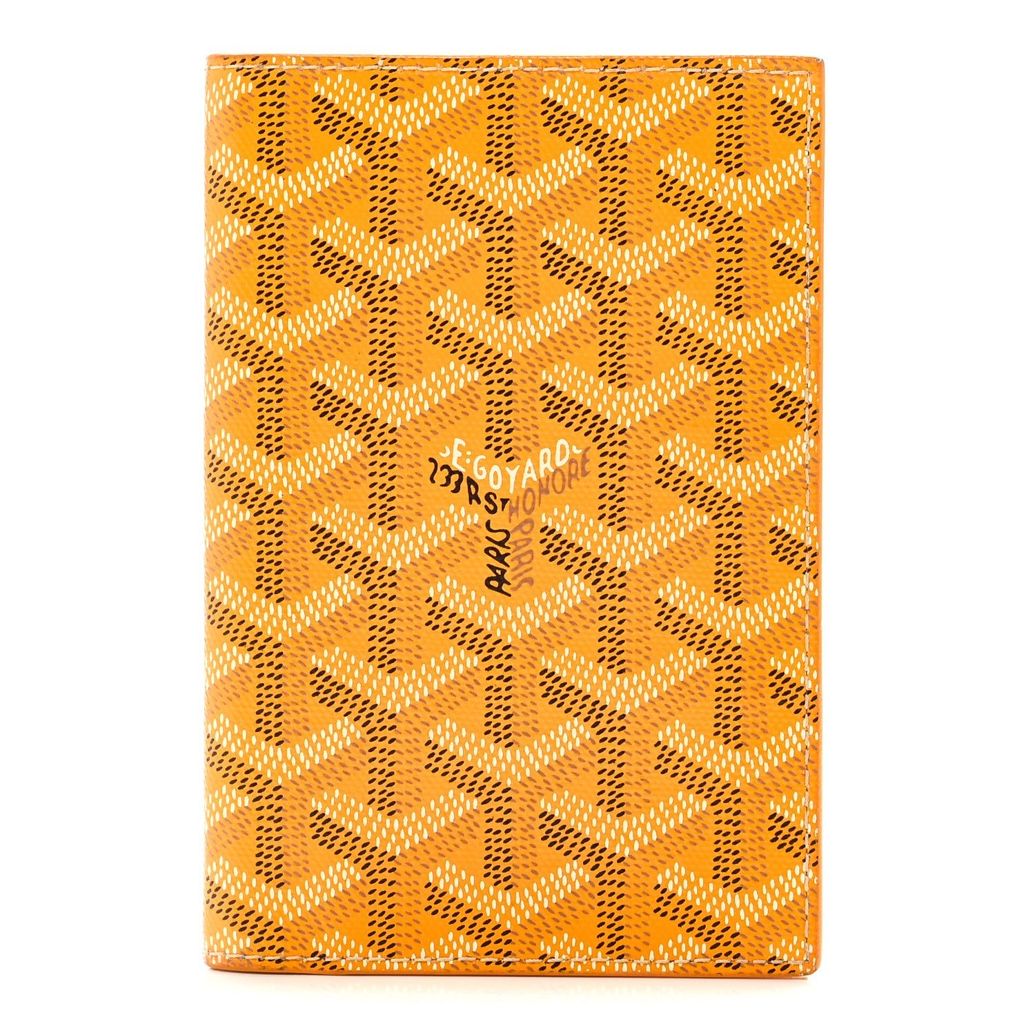 Goyard Goyardine Passport Wallet Yellow