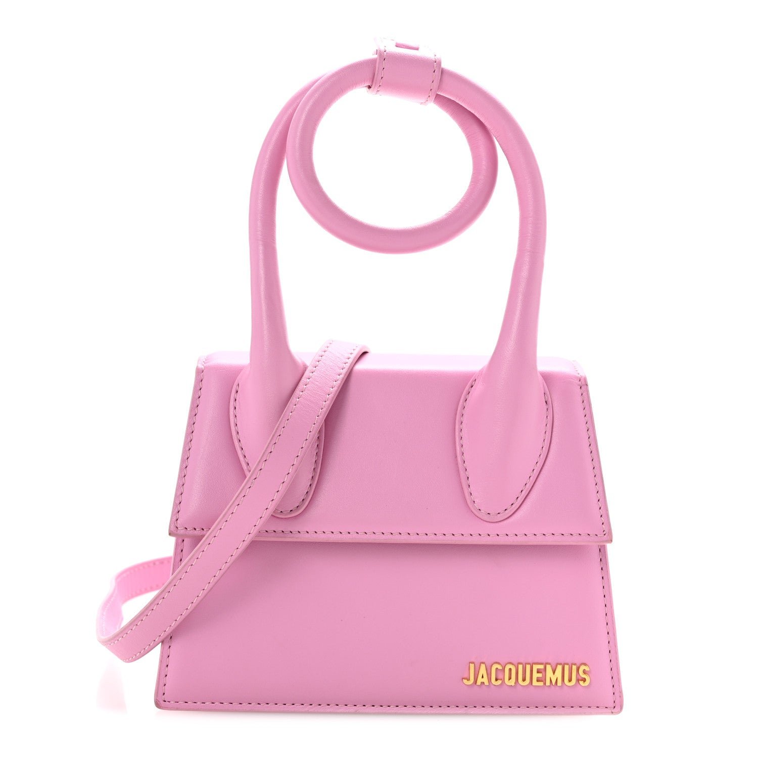 Jacquemus Jacquemus Smooth Calfskin Le Chiquito Noeud Light Pink