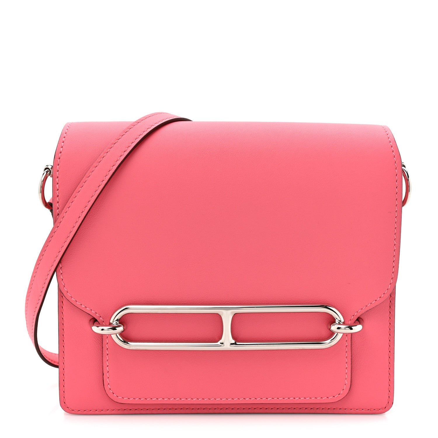Hermes Swift Mini Sac Roulis Rose Azalee