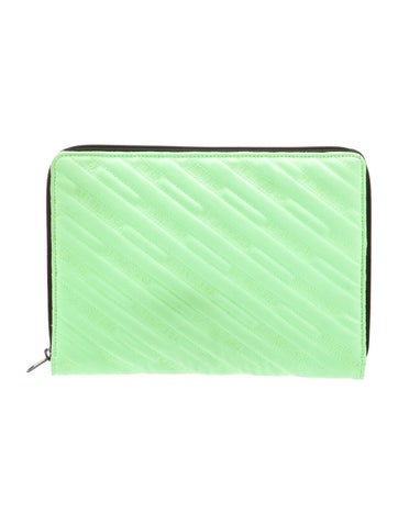 Balenciaga Nylon Logo Clutch Bag