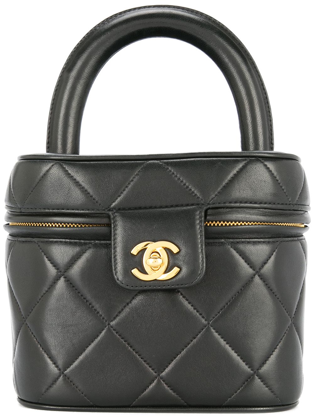 CHANEL Quilted Cosmetic Vanity Hand Bag