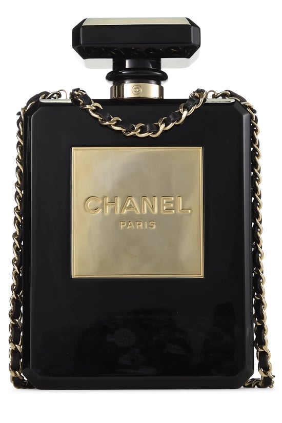 Black Acrylic Perfume Bottle Minaudière
