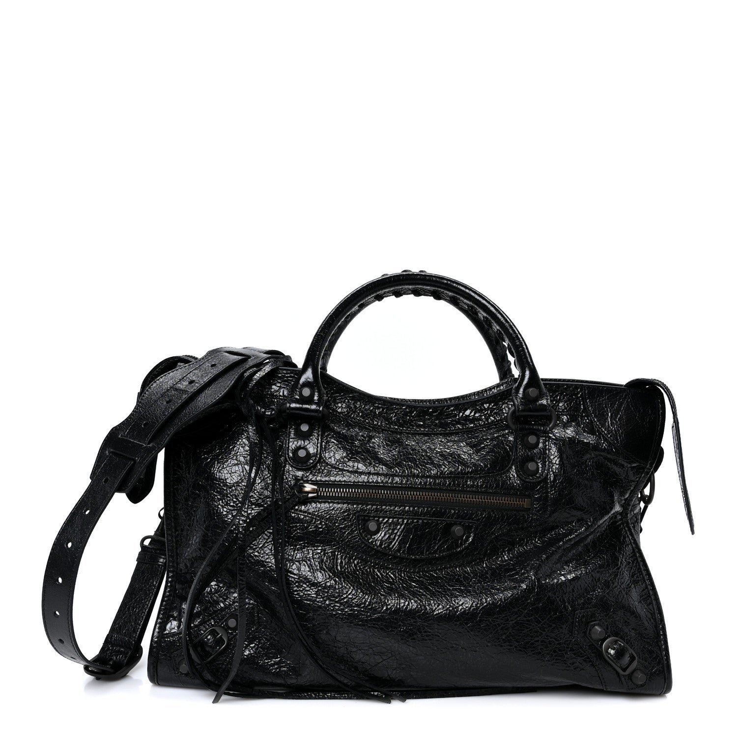 Balenciaga Agneau Arena Classic Hardware Medium Le City Black