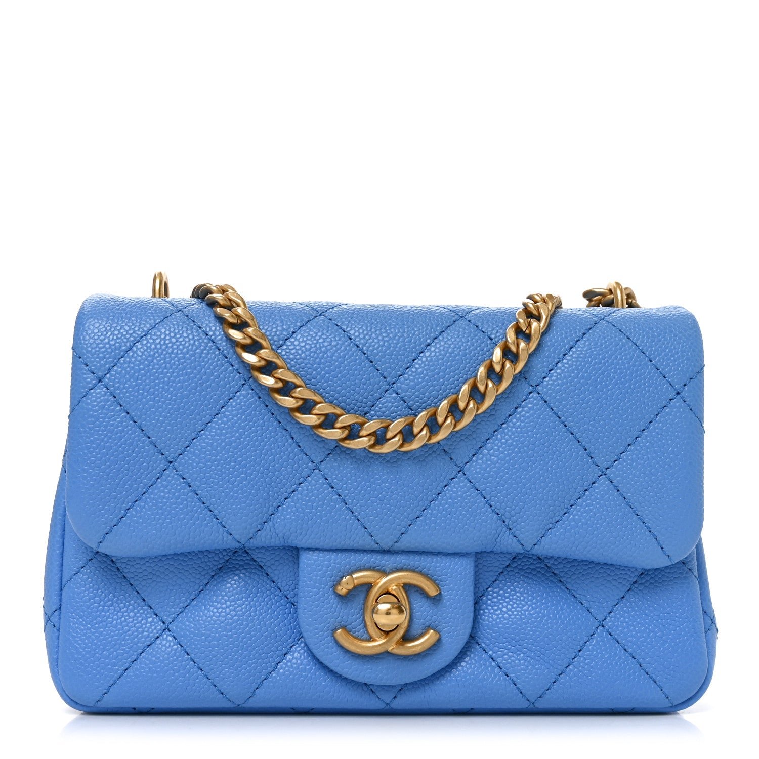 Chanel Caviar Quilted Mini Rectangular Sweetheart Flap Black