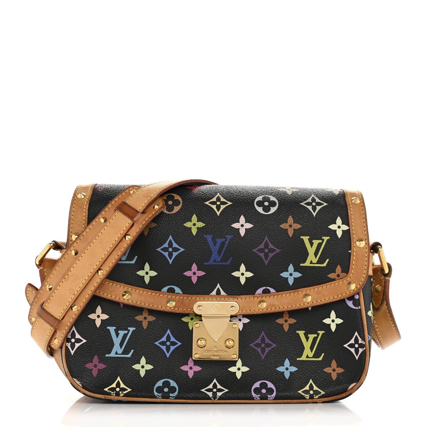 Louis Vuitton Monogram Multicolor Sologne Black