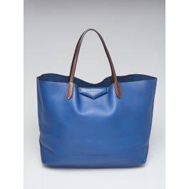 Givenchy Givenchy Blue/Brown Leather Antigona Large Tote Bag	