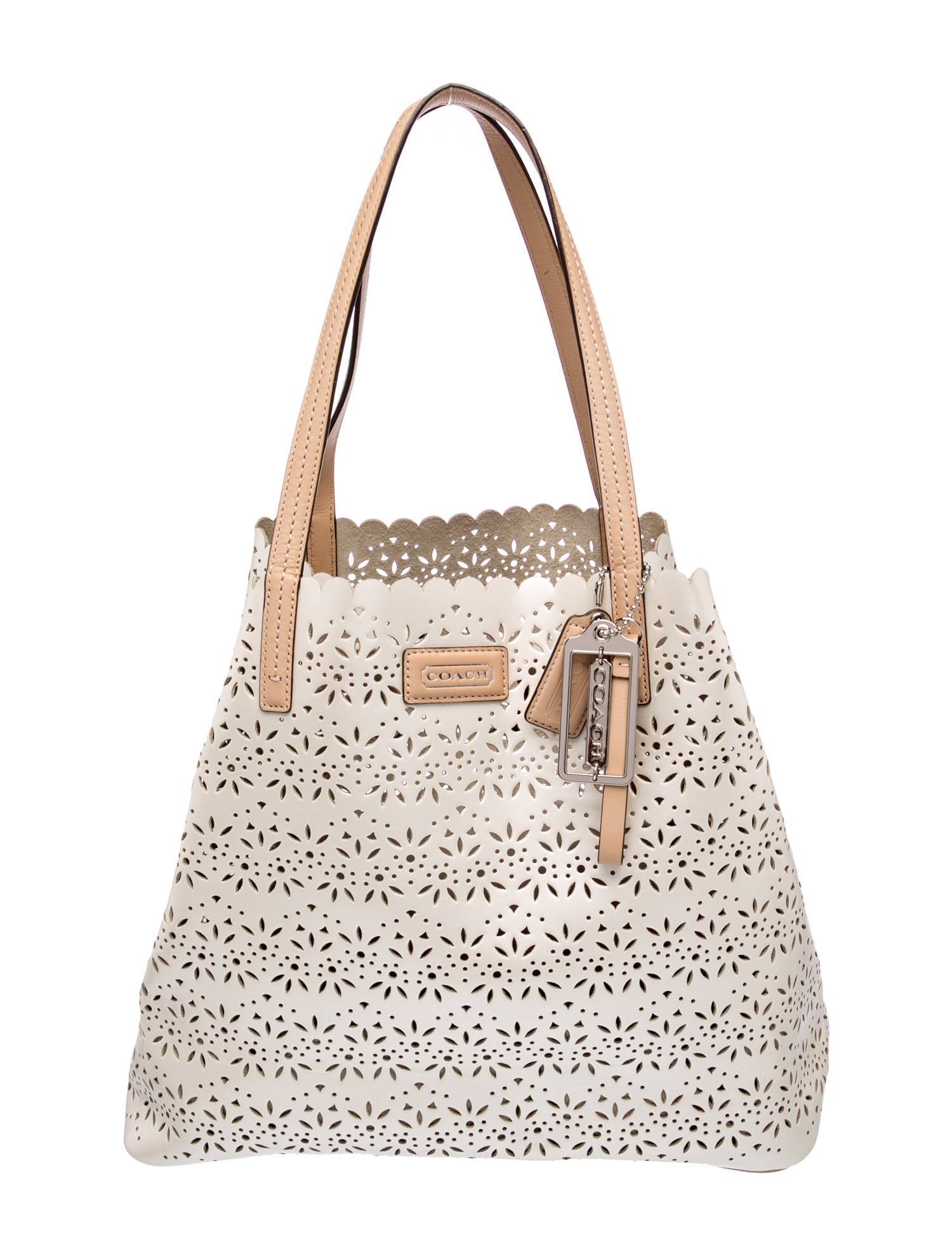 Leather Park Metro Eyelet Laser-Cut Tote XL