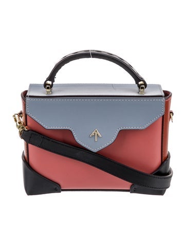 Manu Atelier Leather Top Handle Bag