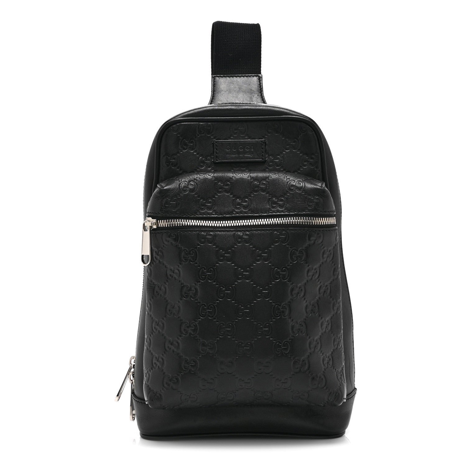 Gucci Guccissima Sling Backpack Black
