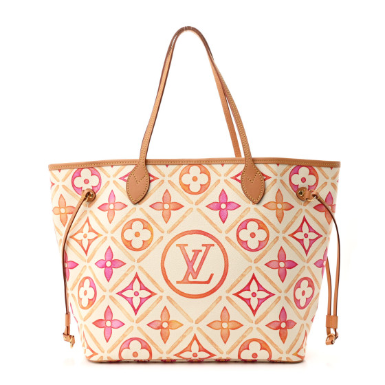 Louis Vuitton Monogram Giant By The Pool 2.0 Neverfull MM Coral