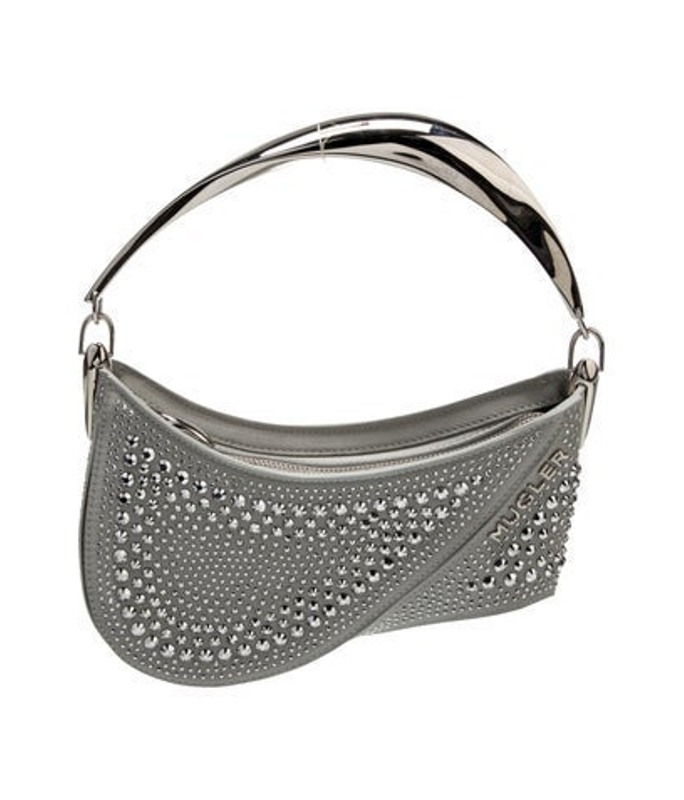 Mugler Satin Top Handle Bag