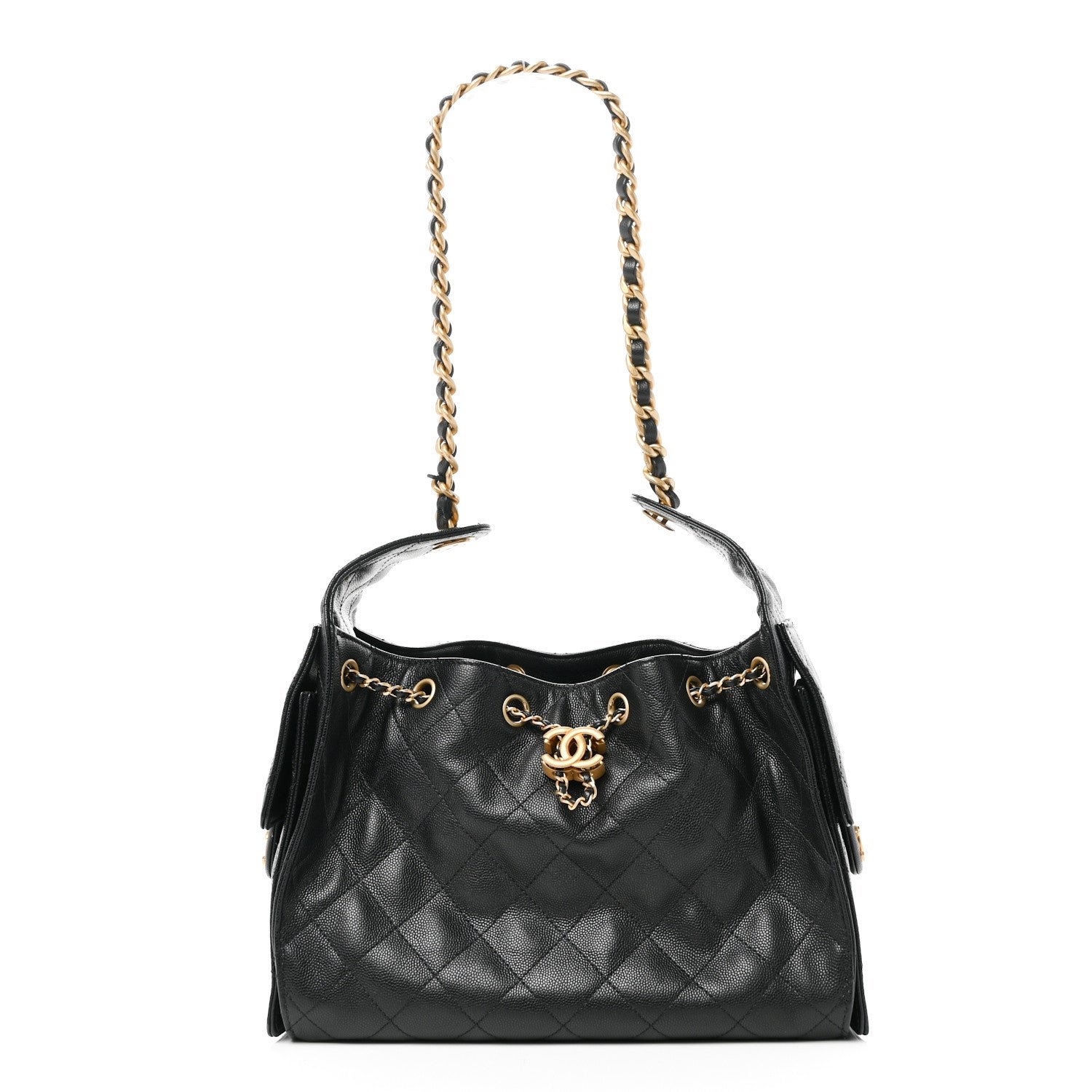 Chanel Caviar Quilted Small Chanel 25 Handbag Black