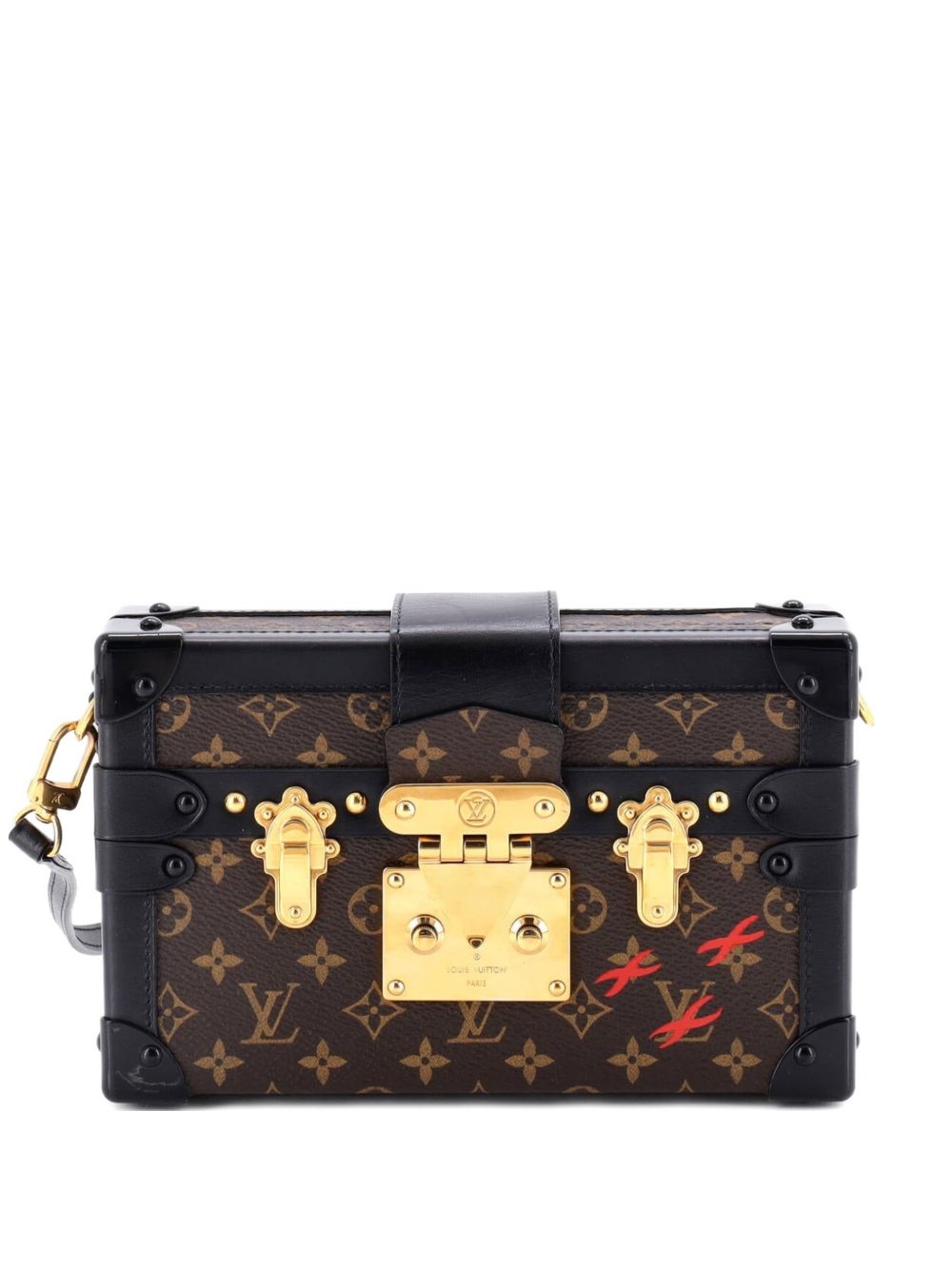 Petite Malle Handbag Monogram Canvas clutch bag