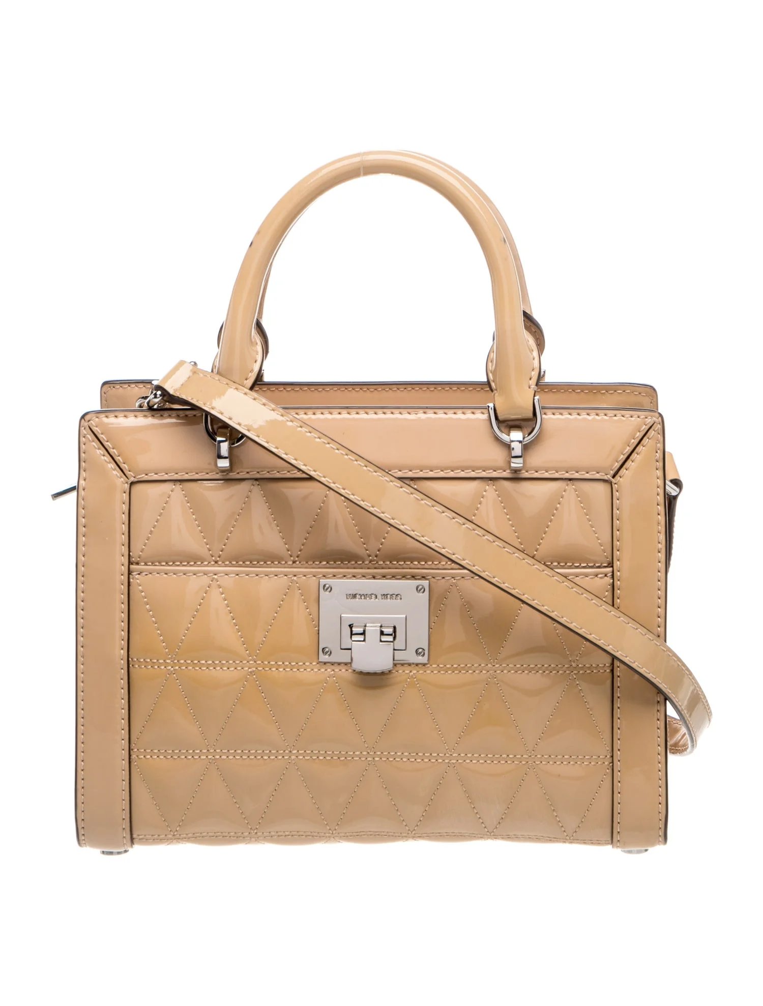 Patent Leather Top Handle Bag
