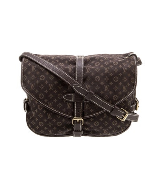 Louis Vuitton Vuitton Monogram Mini Lin Saumur 30