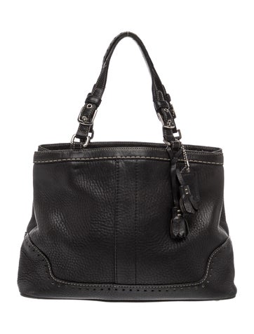 Leather Top Handle Bag