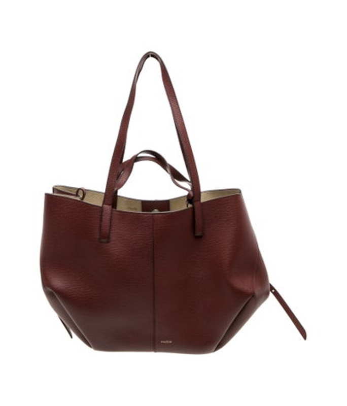 Polene Leather Top Handle Bag