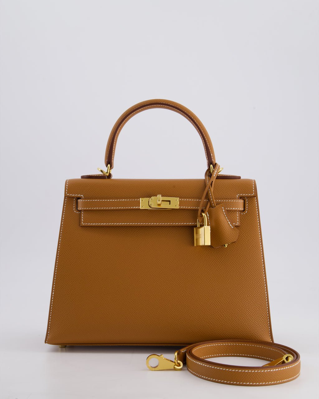 *HOLY GRAIL* Hermès Kelly 25 Sellier Bag in Gold Epsom Leather with Gold Hardware