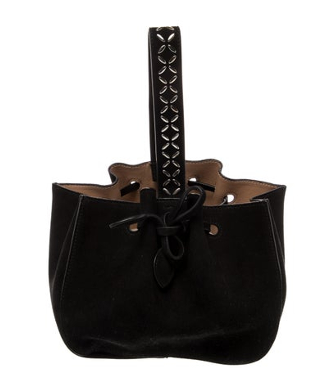 Alaia Suede Top Handle Bag