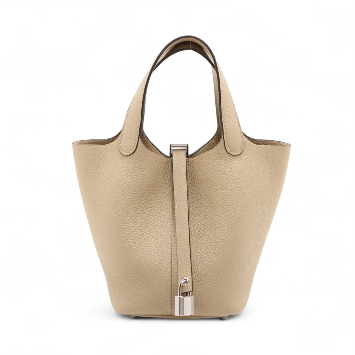 Hermès Picotin Lock 18 PM Taurillon Clemence Trench Silver Metal Fittings