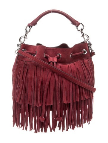 Suede Top Handle Bag