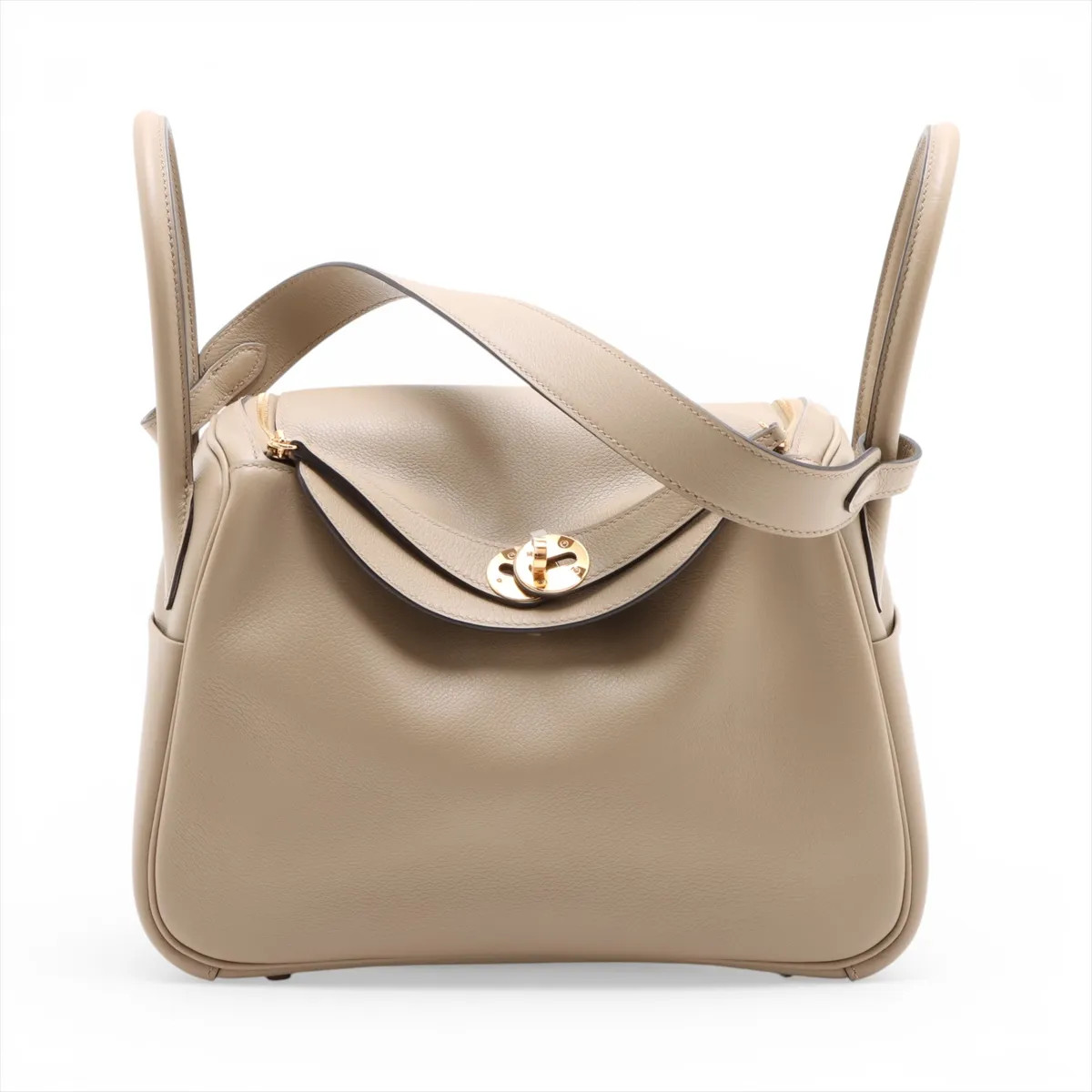 Hermès Lindy 26 Evercolor Trench Silver Metal Fittings