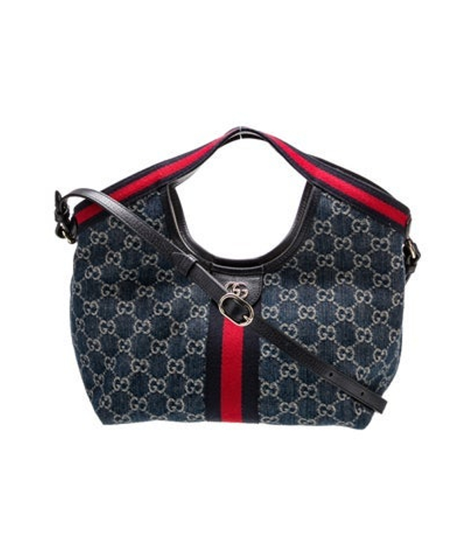 Gucci Gg Denim Giglio Small