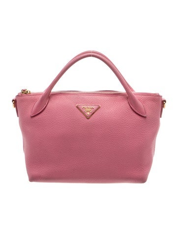 Enameled Metal Triangle Top Handle Bag