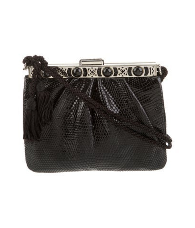 Judith Leiber Leiber Embossed Leather Evening Bag