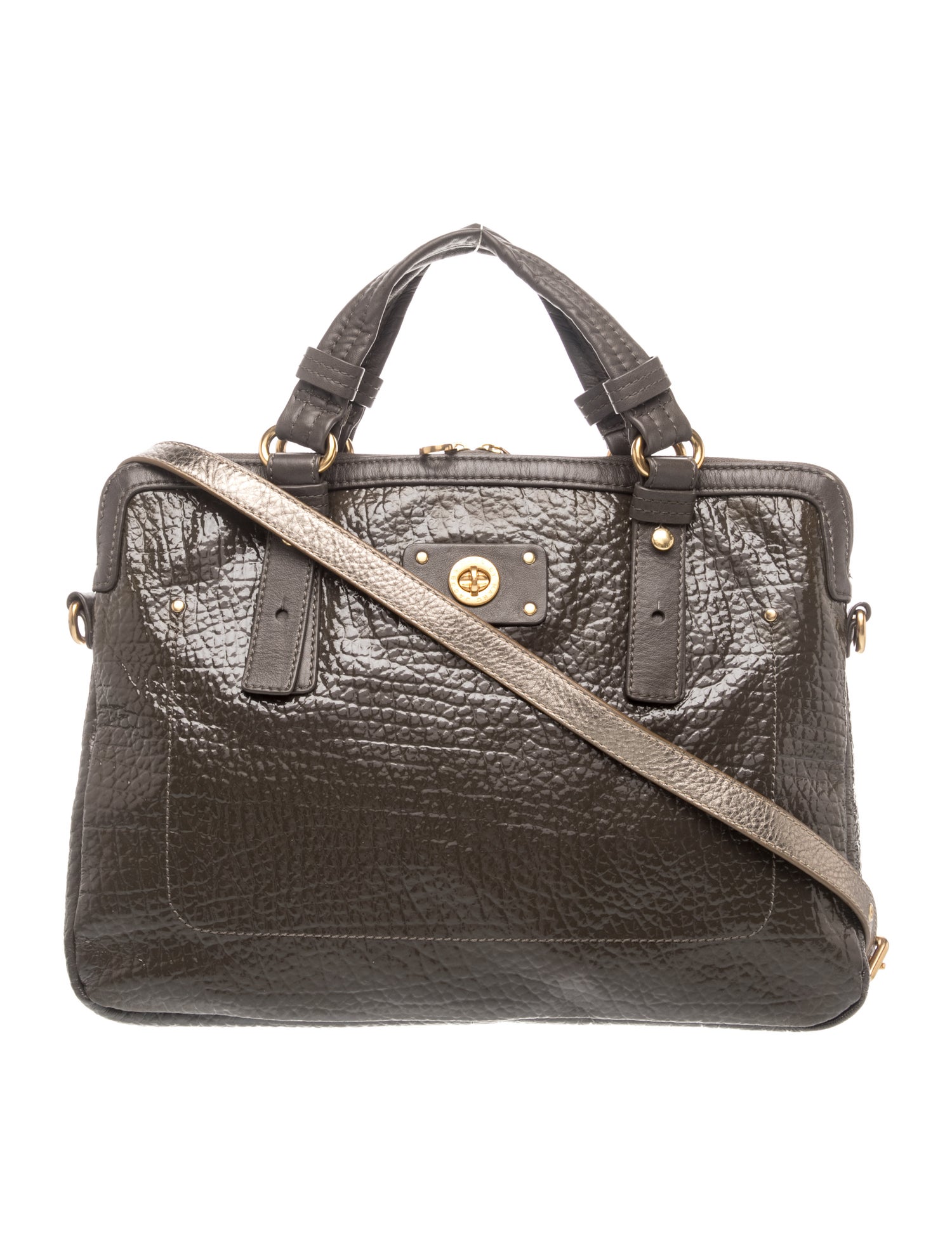 Leather Top Handle Bag