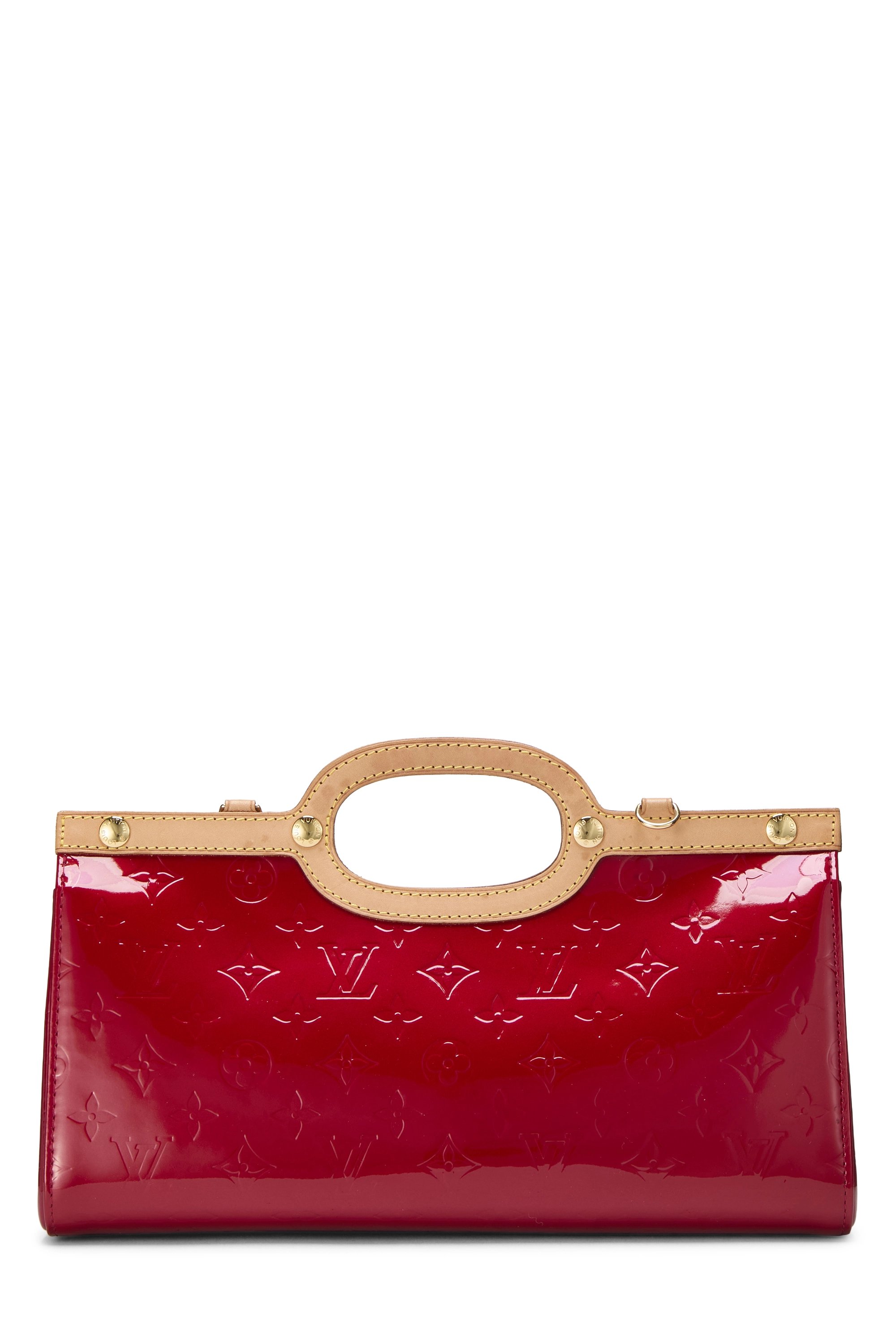 Red Monogram Vernis Roxbury
