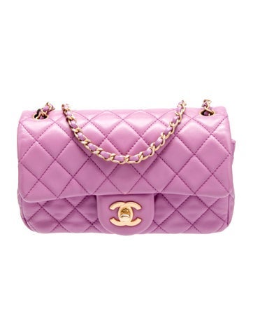 Pearl Crush Rectangular Mini Flap Bag