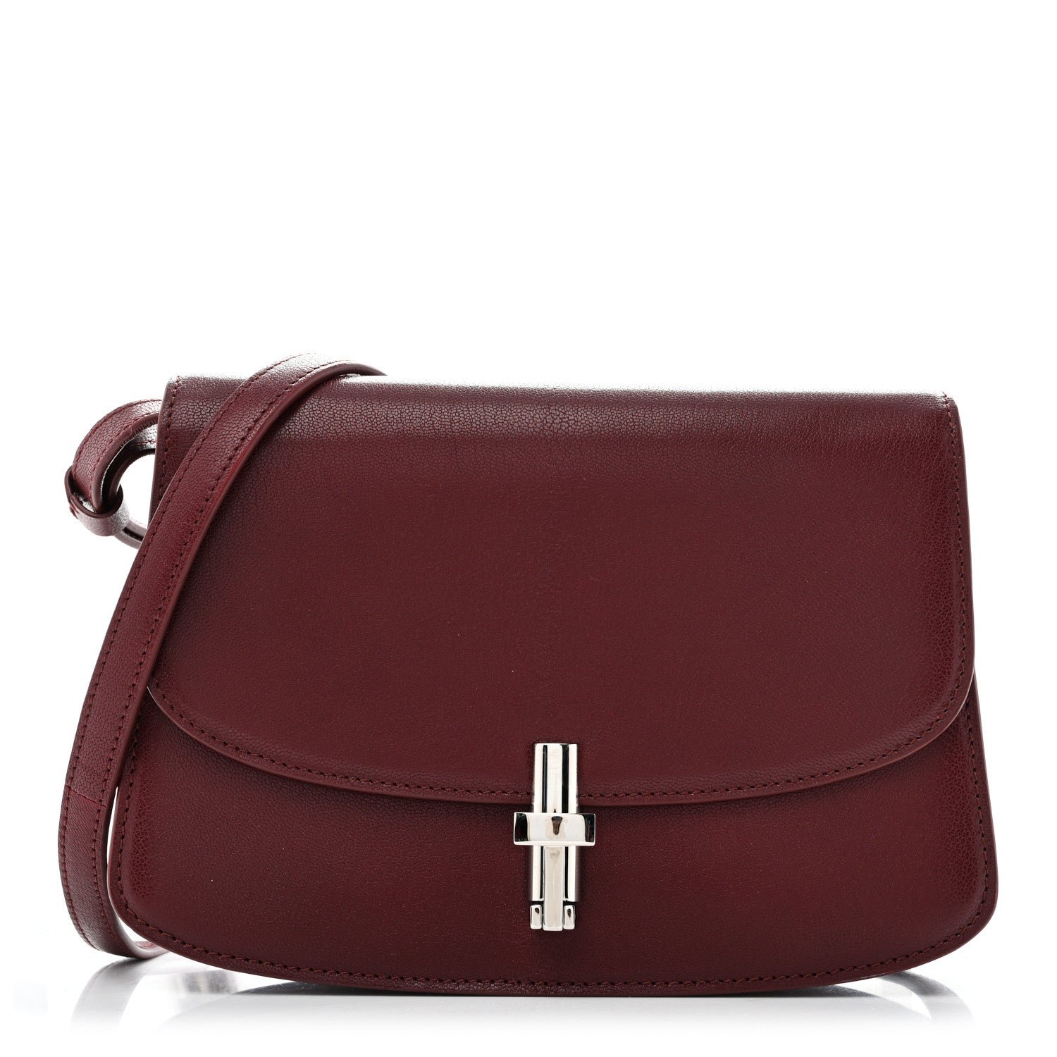 The Row The Row Goatskin The Sofia 8.75 Crossbody Burgundy