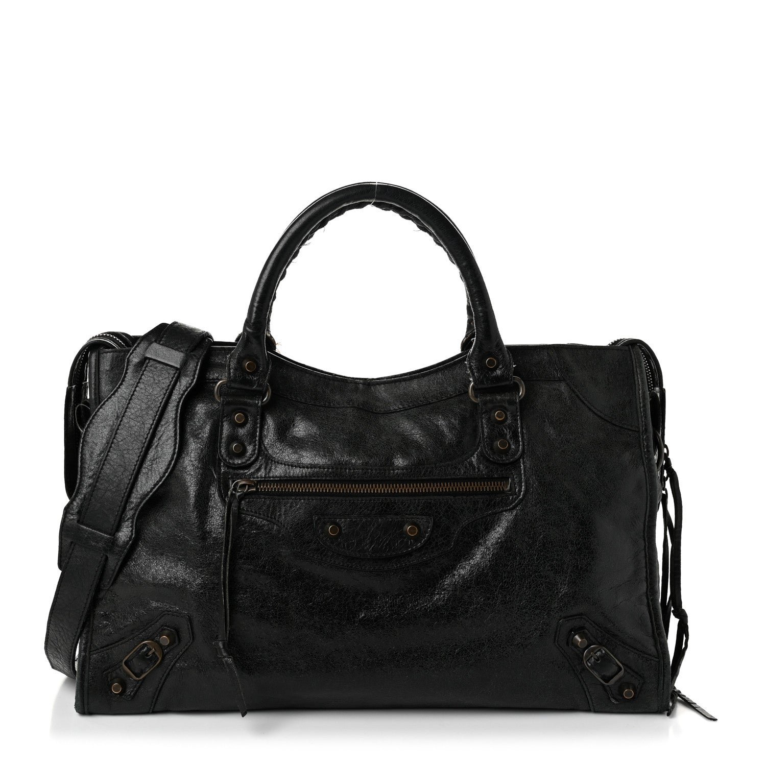 Balenciaga Agneau Classic Hardware City Black