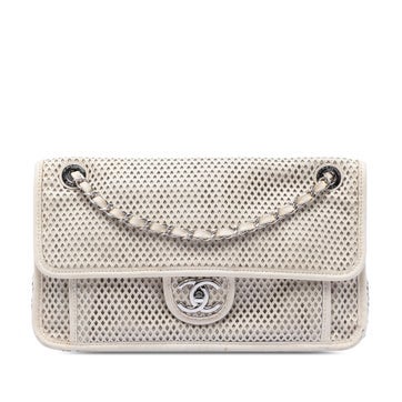 Calf Leather Medium Perforated Calfskin Up In The Air Flap