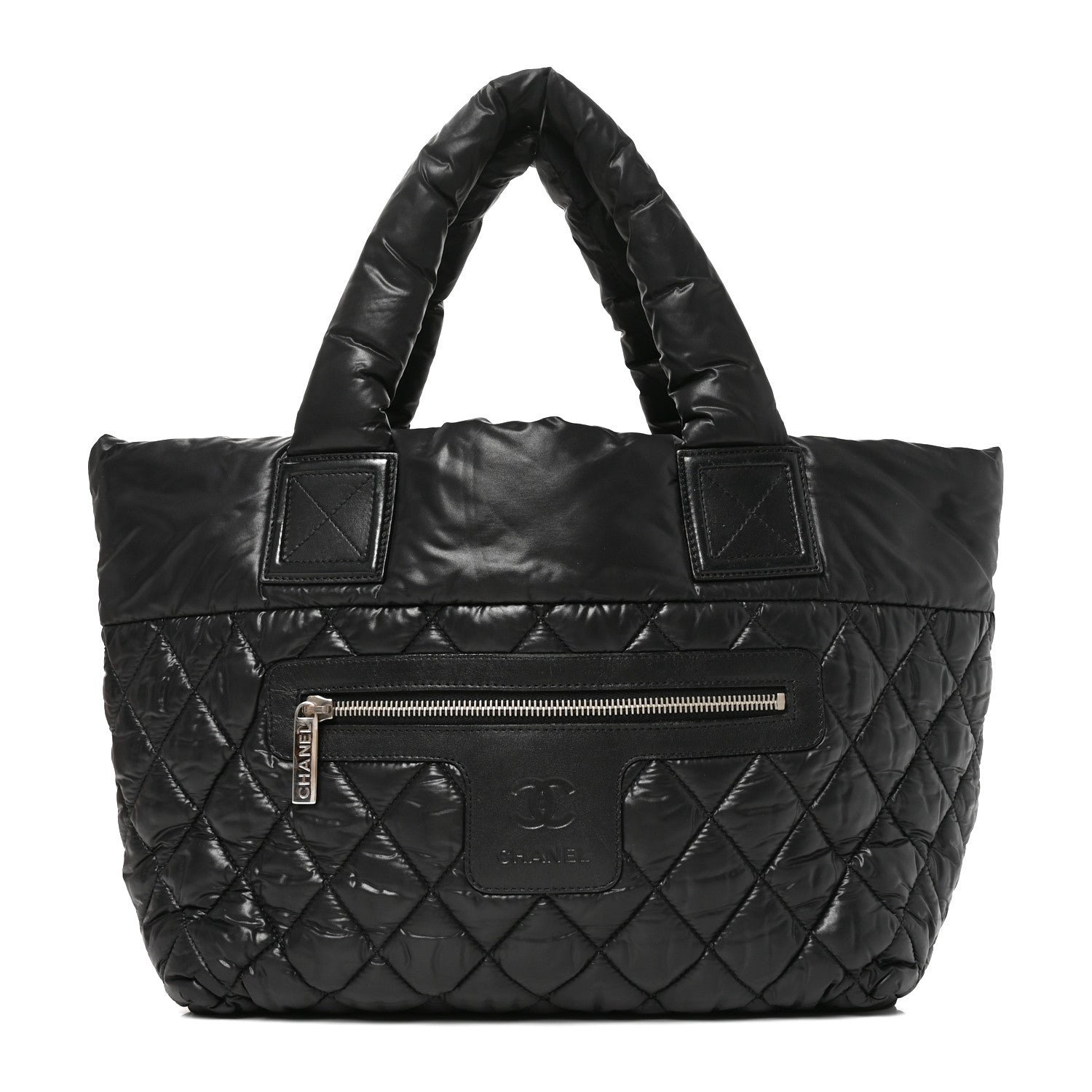 Chanel Nylon Quilted Small Coco Cocoon Tote Black