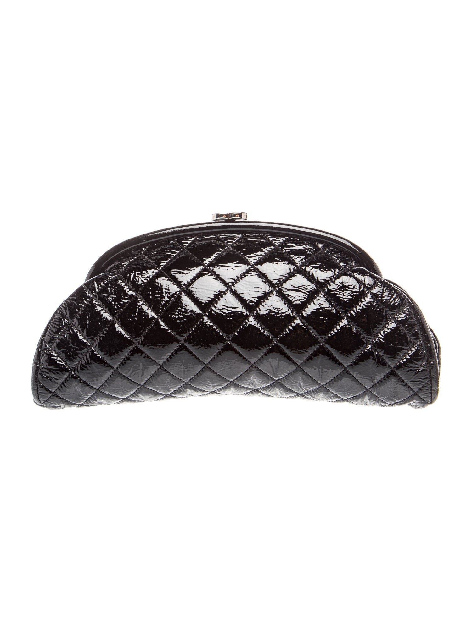 Quilted Patent Timeless Frame Clutch