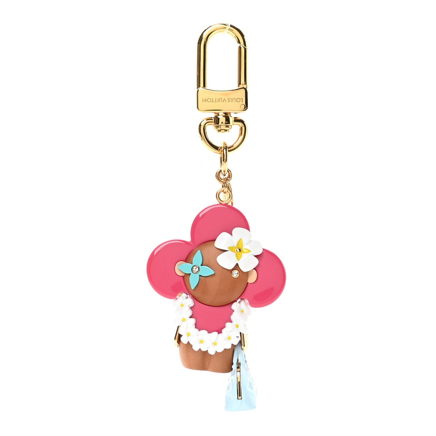 Louis Vuitton Resin Wood Vivienne Hawaii Bubblegram Alma BB Bag Charm Key Holder