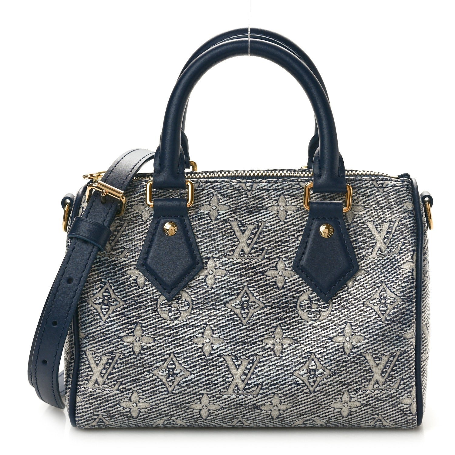 Louis Vuitton Monoglam Speedy Bandouliere 20 Blue